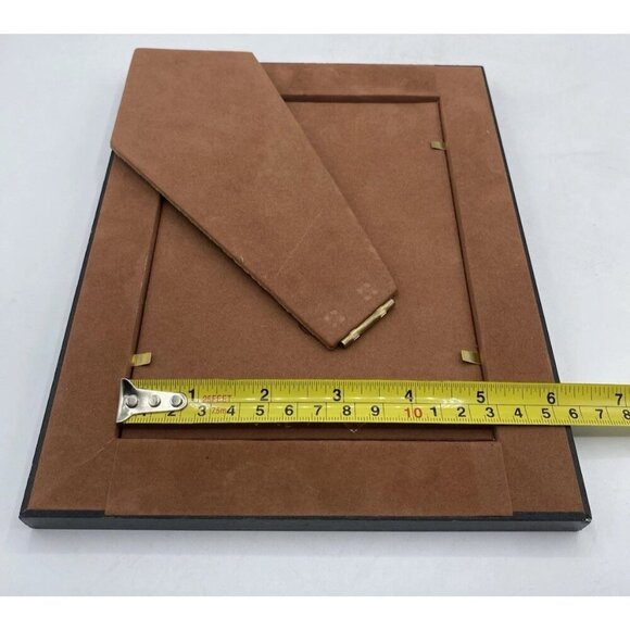 Natalini Wood Picture Frame Made Italy Italian Tan Brown Marquetry For 5" X 7" - Picture 15 of 16